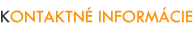 Kontaktn� inform�cie